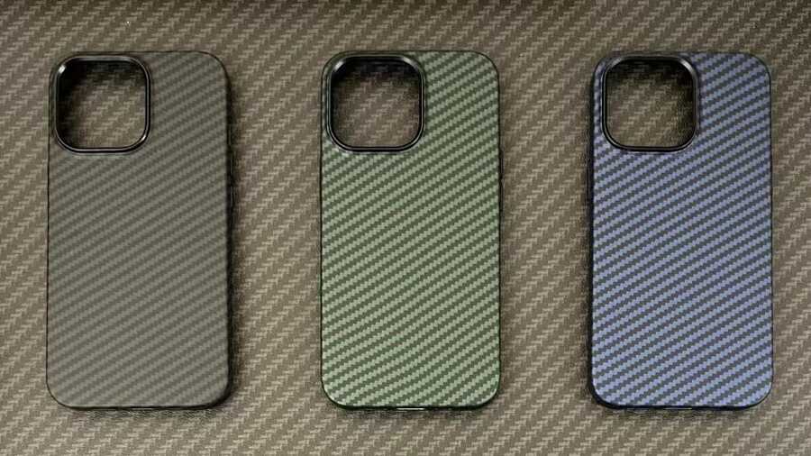 Apple iPhone 13 Pro Max Kılıf Karbon Fiber Tasarımlı Zore Karbono Kapak Lacivert