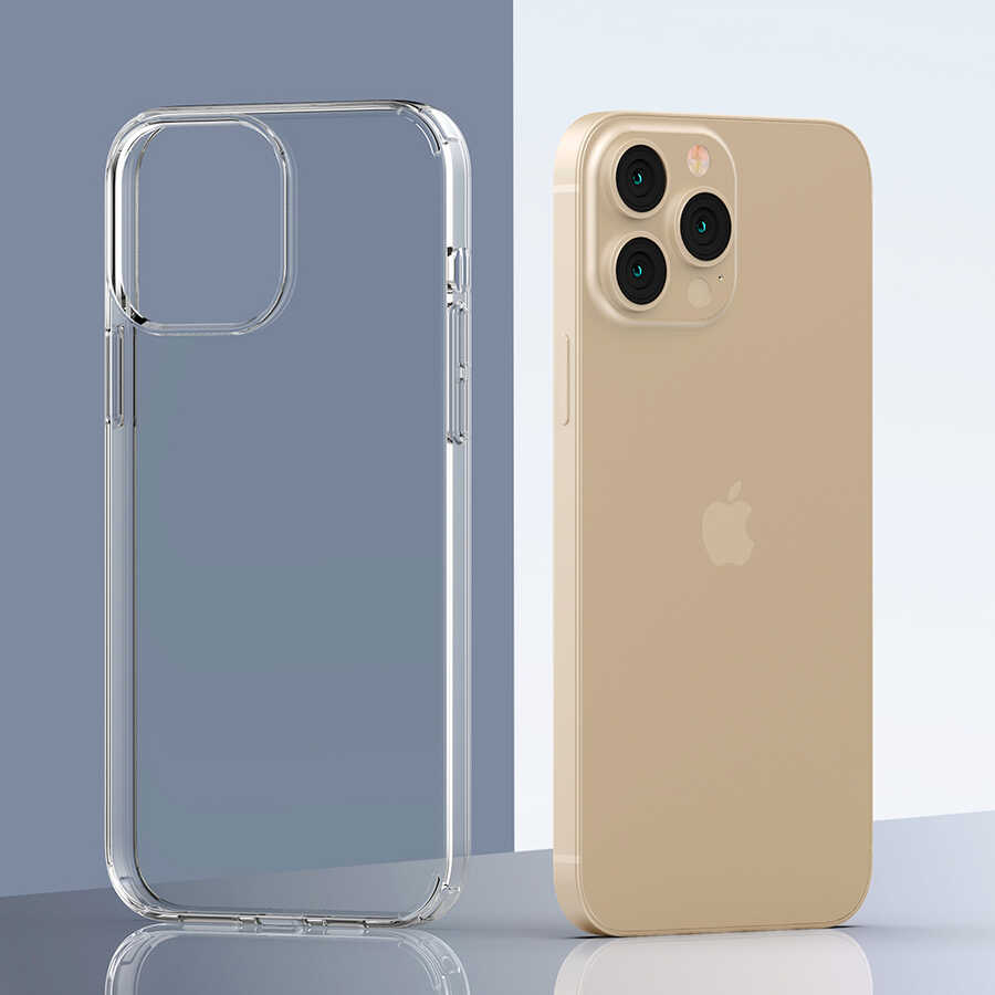 Apple iPhone 13 Pro Max Kılıf Zore Coss Kapak Renksiz