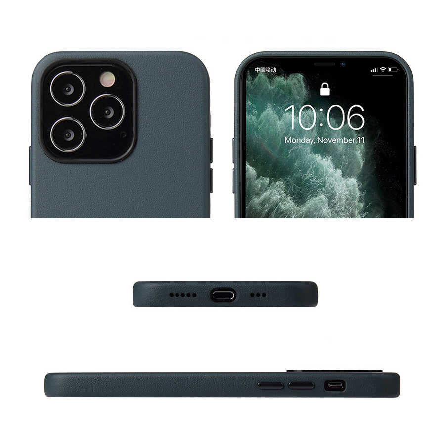 Apple iPhone 13 Pro Max Kılıf Zore Eyzi Kapak Kahverengi