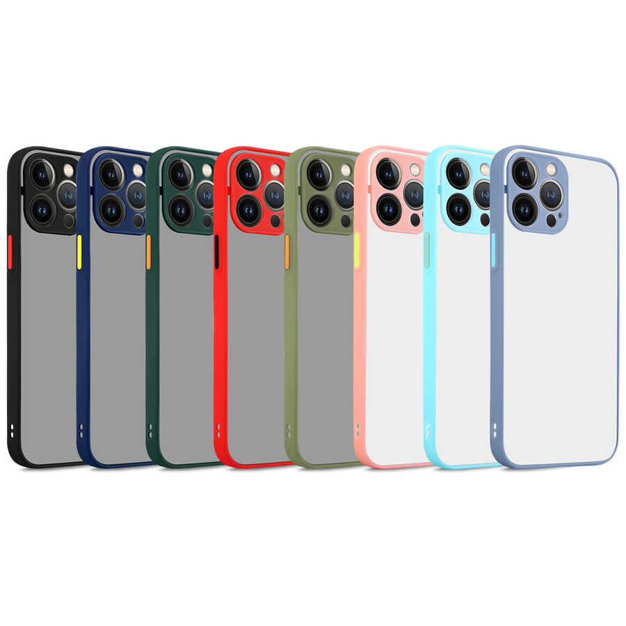 Apple iPhone 13 Pro Max Kılıf Zore Hux Kapak Lacivert