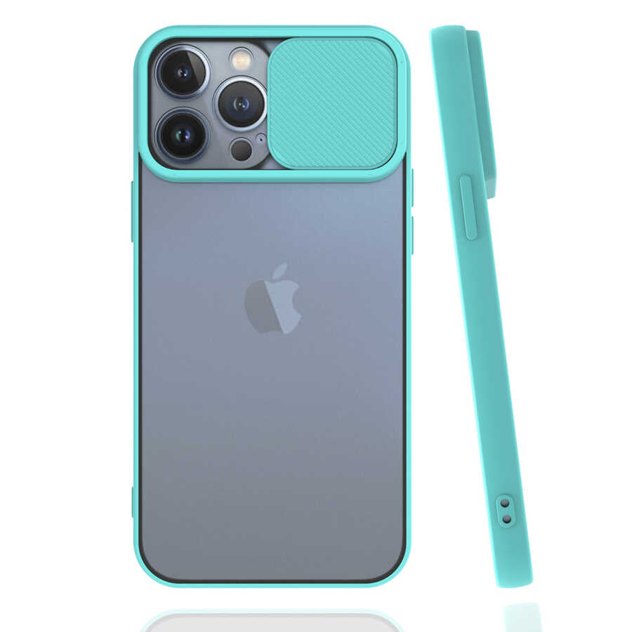 Apple iPhone 13 Pro Max Kılıf Zore Lensi Kapak Sarı