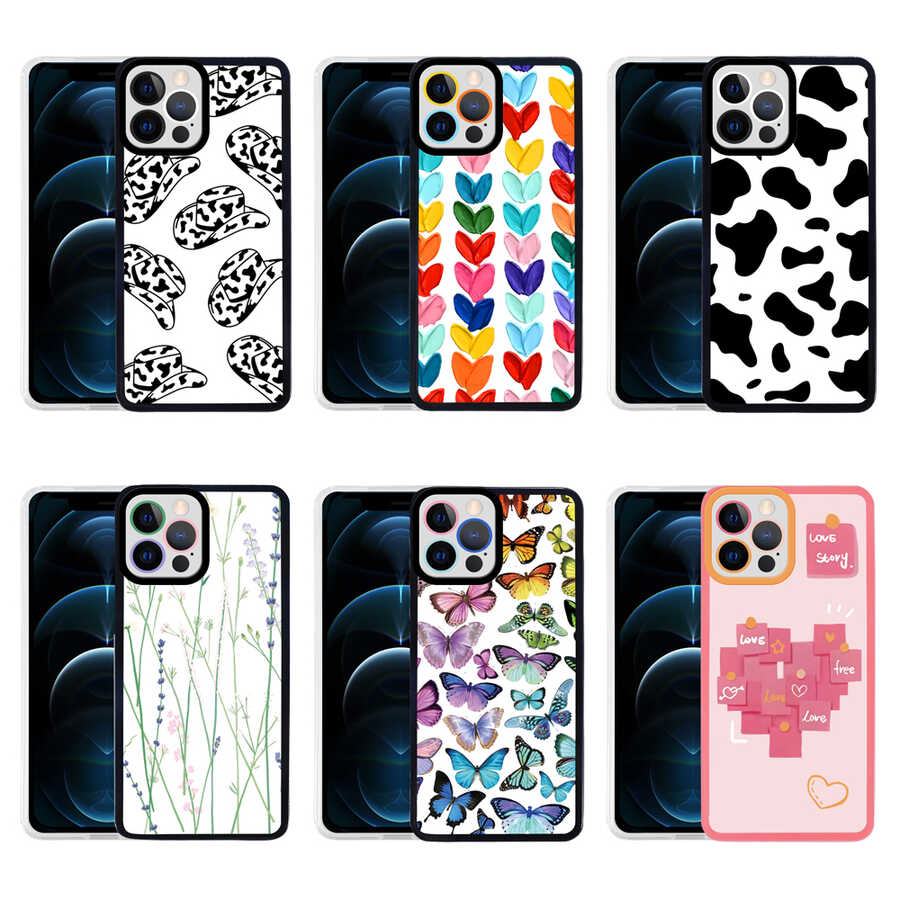 Apple iPhone 13 Pro Max Kılıf Zore M-Fit Desenli Kapak Heart No6