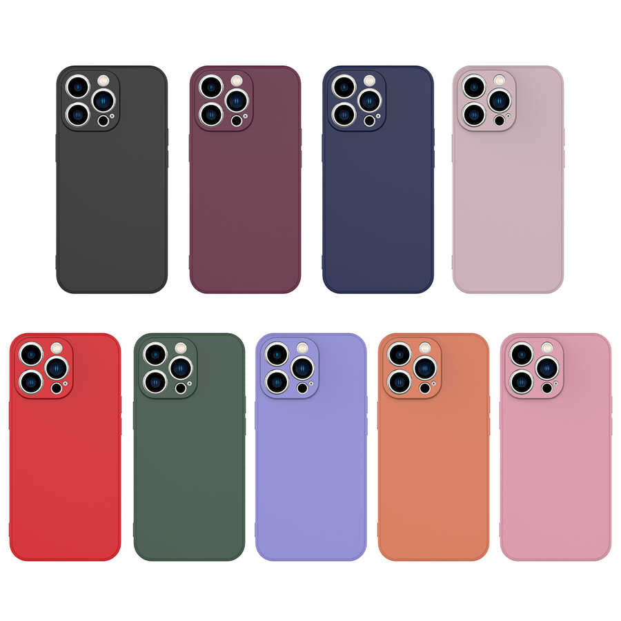 Apple iPhone 13 Pro Max Kılıf Zore Mara Lansman Kapak Pembe Açık