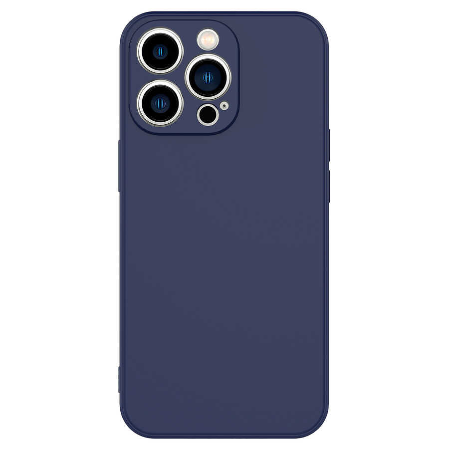 Apple iPhone 13 Pro Max Kılıf Zore Mara Lansman Kapak Lacivert