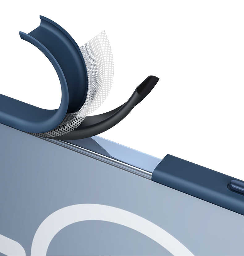 Apple iPhone 13 Pro Max Kılıf Zore Mokka Wireless Kapak Lacivert
