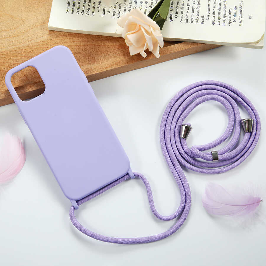 Apple iPhone 13 Pro Max Kılıf Zore Ropi Kapak Mor