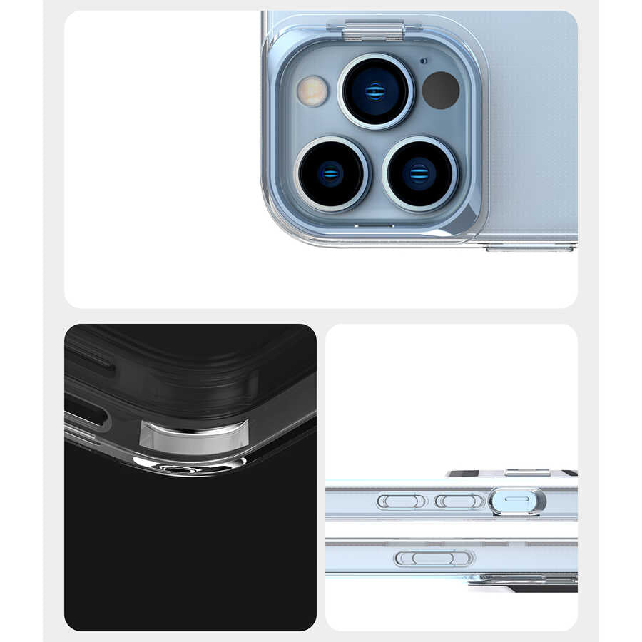 Apple iPhone 13 Pro Max Kılıf Zore Skuba Kapak Mavi