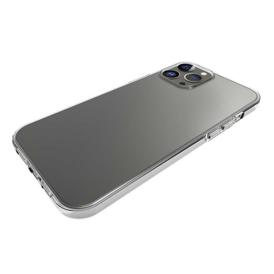 Apple iPhone 13 Pro Max Kılıf Zore Süper Silikon Kapak Renksiz