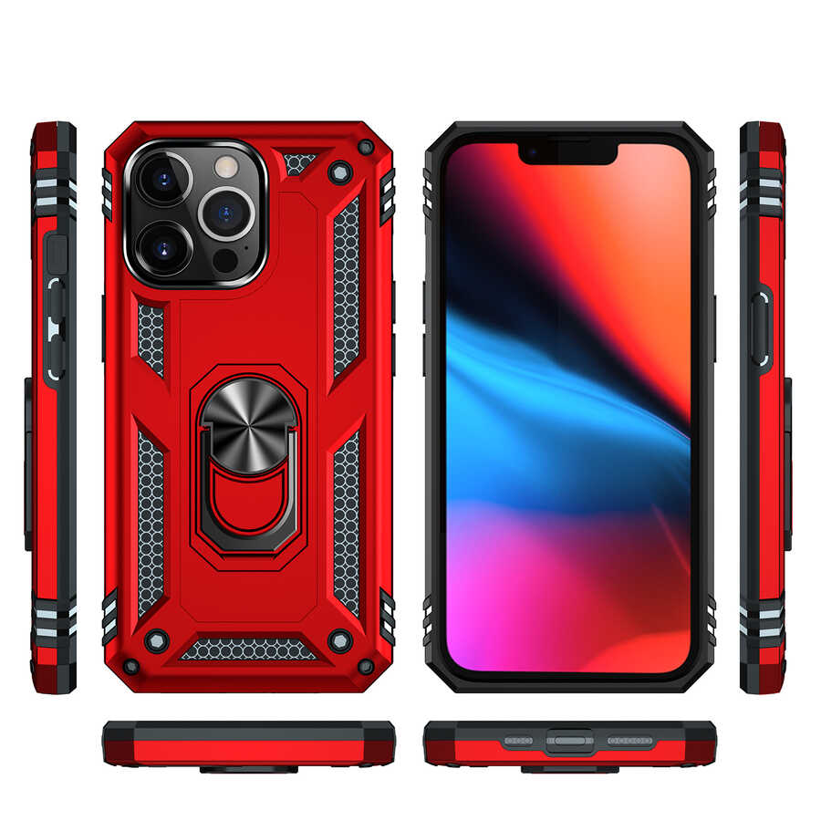 Apple iPhone 13 Pro Max Kılıf Zore Vega Kapak Gri