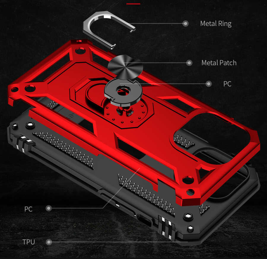 Apple iPhone 13 Pro Max Kılıf Zore Vega Kapak Gri