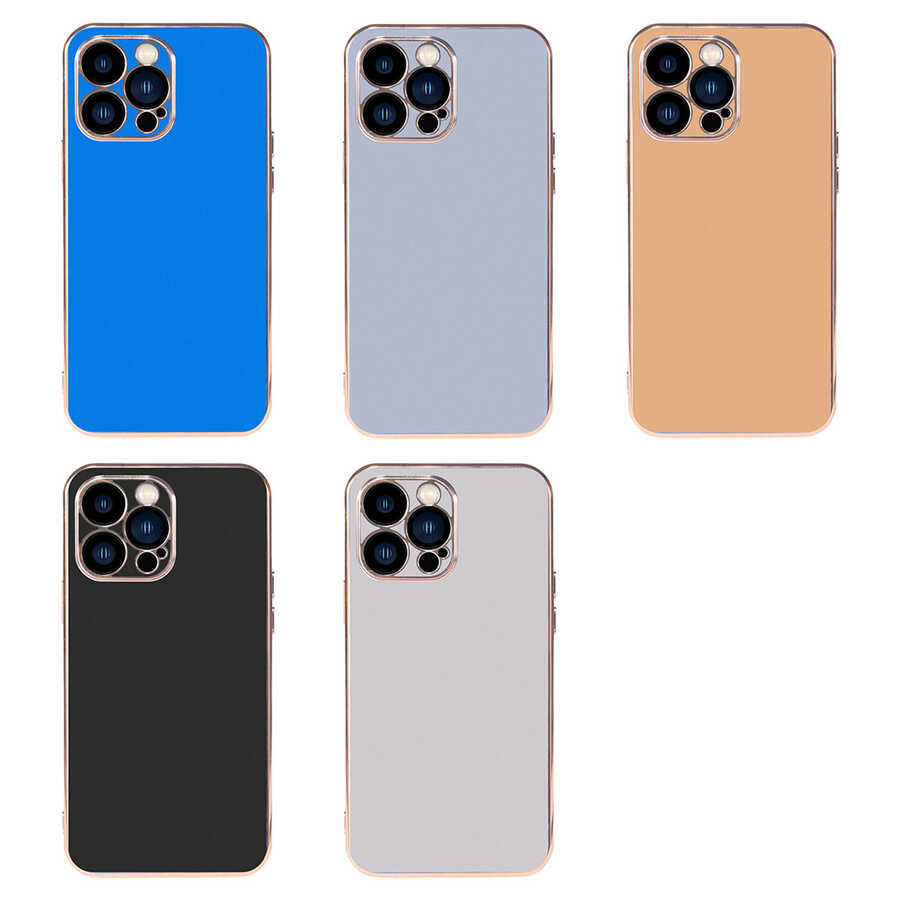 Apple iPhone 13 Pro Max Kılıf Zore Viyana Kapak Gold