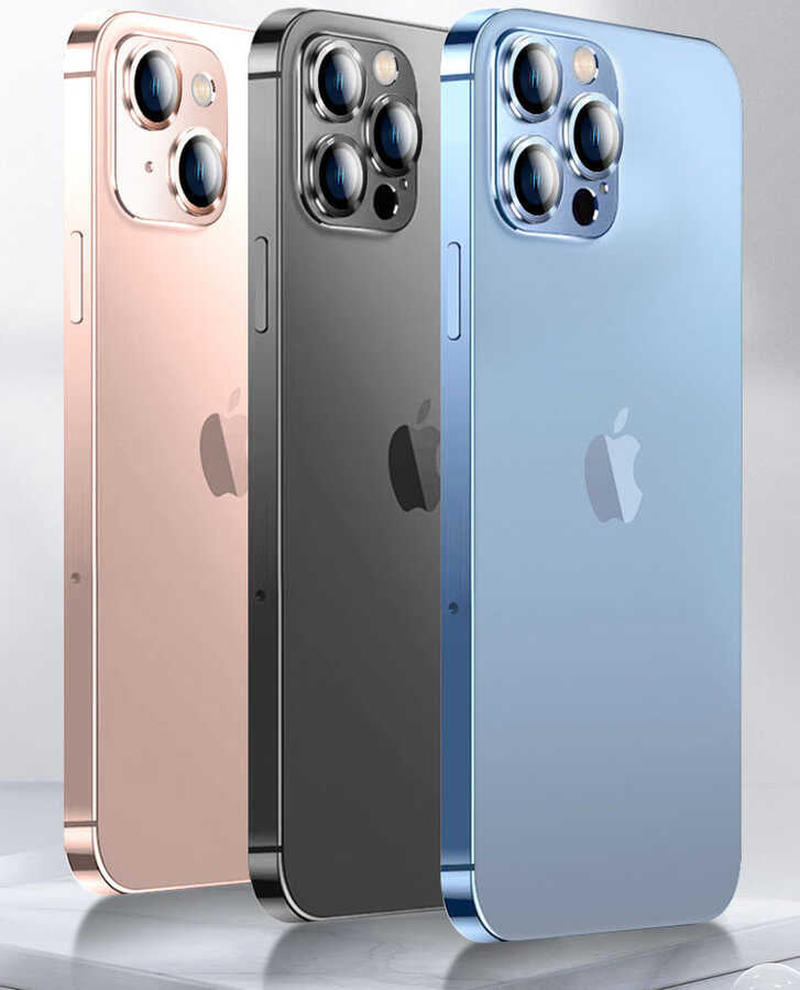 Apple iPhone 13 Pro Max Zore CL-03 Kamera Lens Koruyucu Siyah