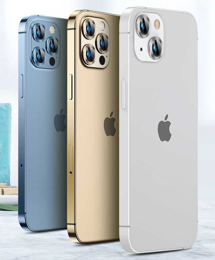Apple iPhone 13 Pro Zore CL-02 Kamera Lens Koruyucu Siyah