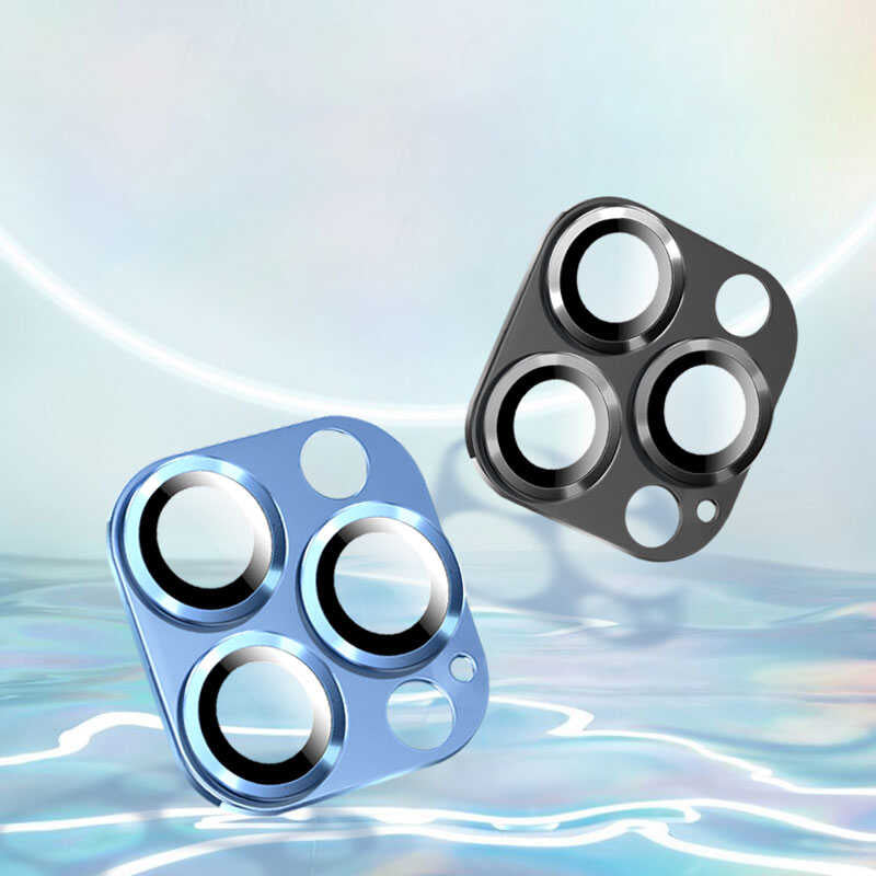 Apple iPhone 13 Pro Zore CL-03 Kamera Lens Koruyucu Gümüş