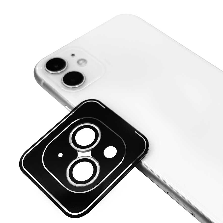 Apple iPhone 14 Zore CL-09 Kamera Lens Koruyucu Gümüş