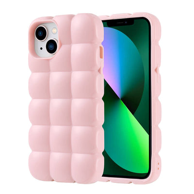 Apple iPhone 14 Kılıf Parlak Esnek Silikon Zore Dom Dom Kapak Beyaz