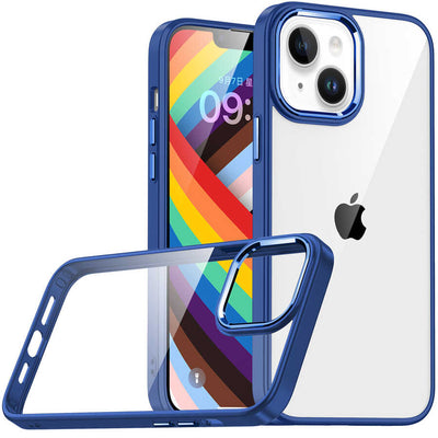 Apple iPhone 14 Kılıf Zore Flora Kapak Lacivert