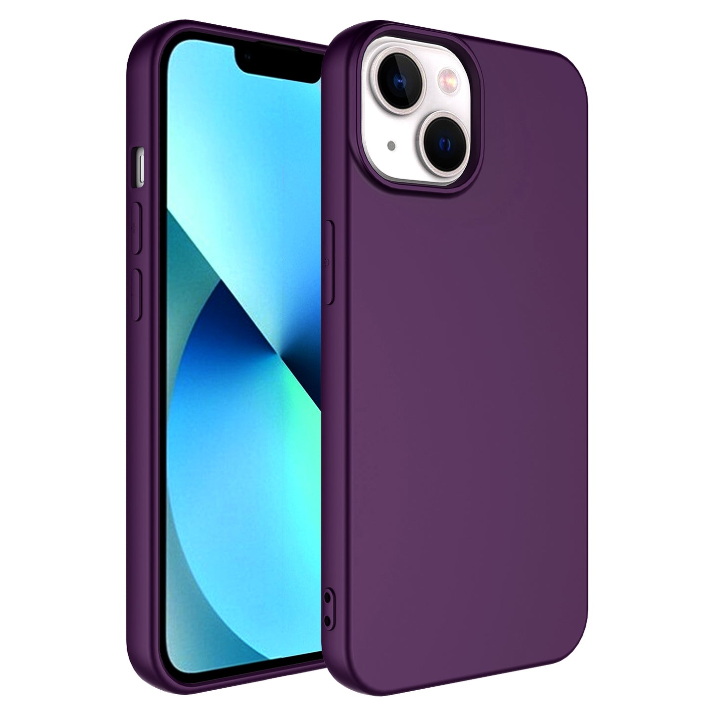 Apple iPhone 14 Kılıf Zore LSR Lansman Kapak Derin Mor