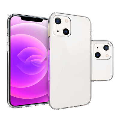 Apple iPhone 14 Kılıf Zore Süper Silikon Kapak Renksiz