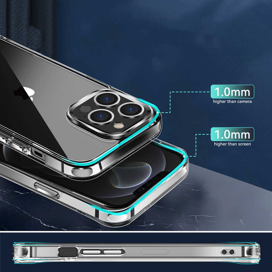 Apple iPhone 14 Pro Kılıf Zore Forst Kapak Renksiz