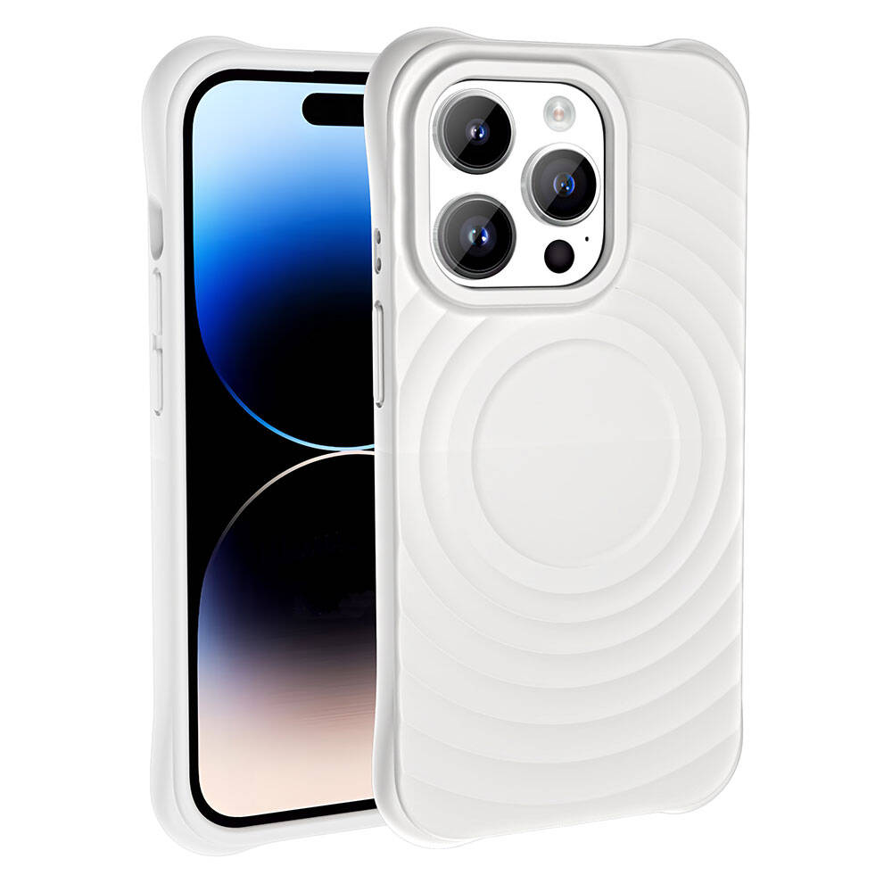 Apple iPhone 14 Pro M-safe Şarj Özellikli Airbagli Mat Görünümlü Zore Hepi Kapak Lila