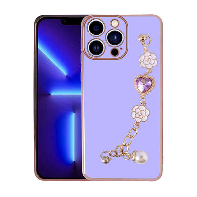 Apple iPhone 14 Pro Max Kılıf El Tutamaçlı Kamera Korumalı Zore Taka Silikon Kapak Beyaz