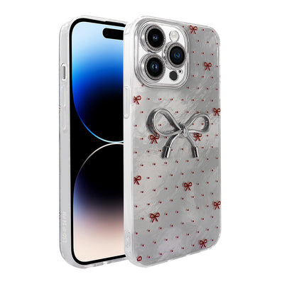 Apple iPhone 14 Pro Max Kılıf Kamera Korumalı Figürlü Zore Ponti Silikon Kapak Beyaz