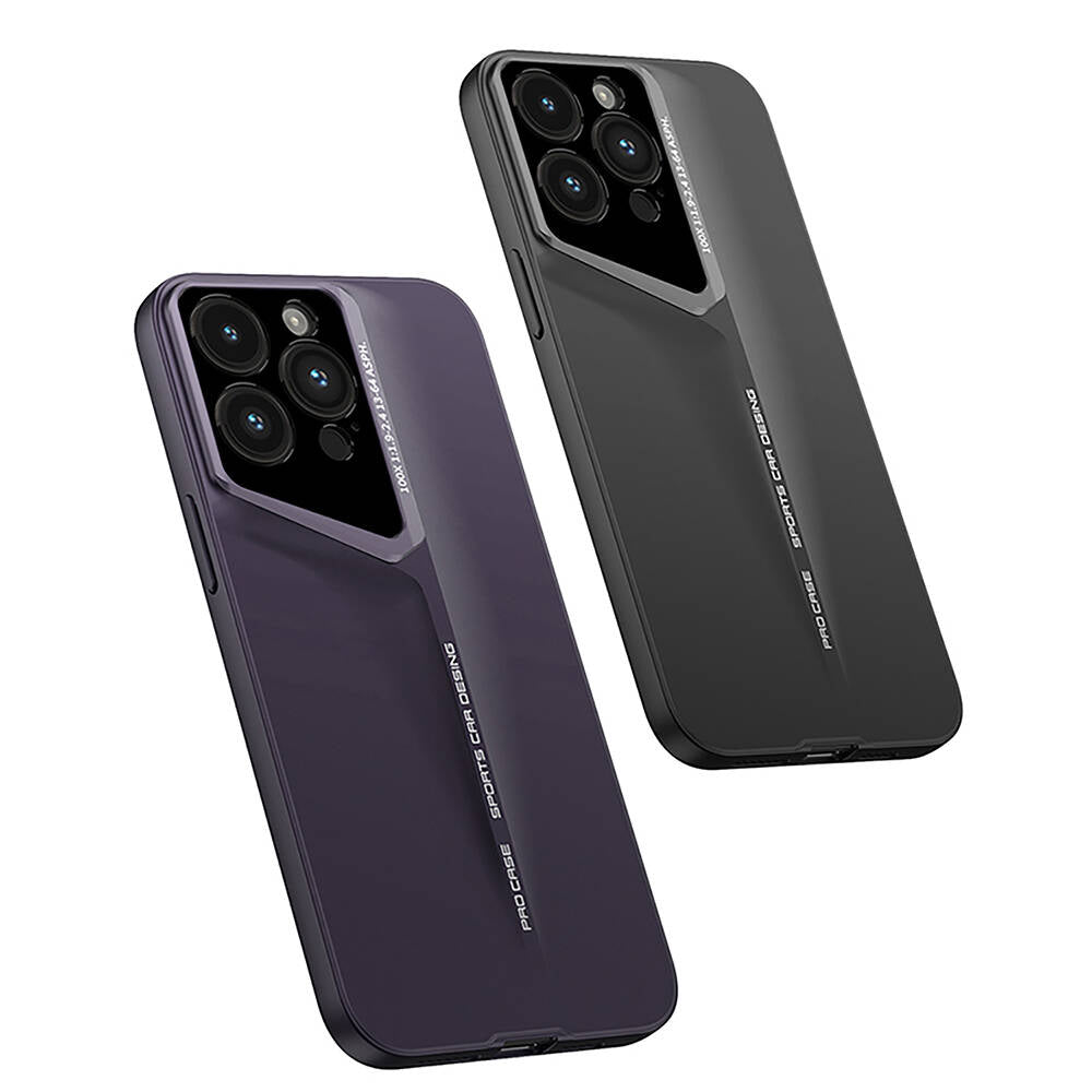 Apple iPhone 14 Pro Max Kılıf Ultra İnce Kamera Korumalı Sert Rubber Zore Procase Kapak Derin Mor
