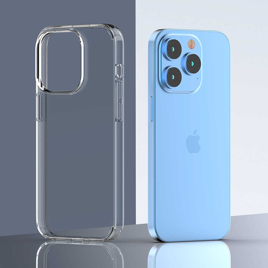 Apple iPhone 14 Pro Max Kılıf Zore Coss Kapak Renksiz