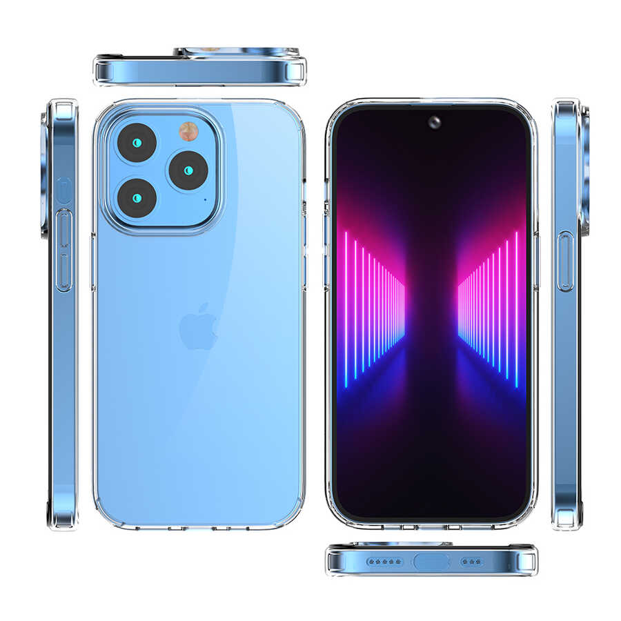 Apple iPhone 14 Pro Max Kılıf Zore Coss Kapak Renksiz