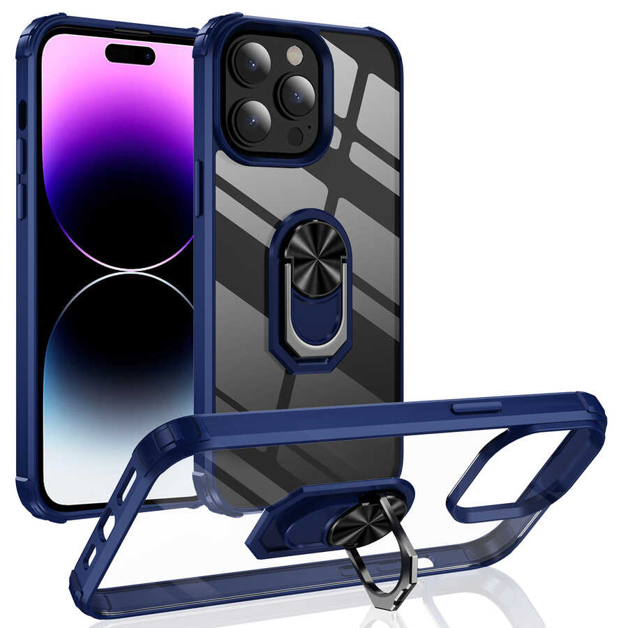 Apple iPhone 14 Pro Max Kılıf Zore Mola Kapak Lacivert