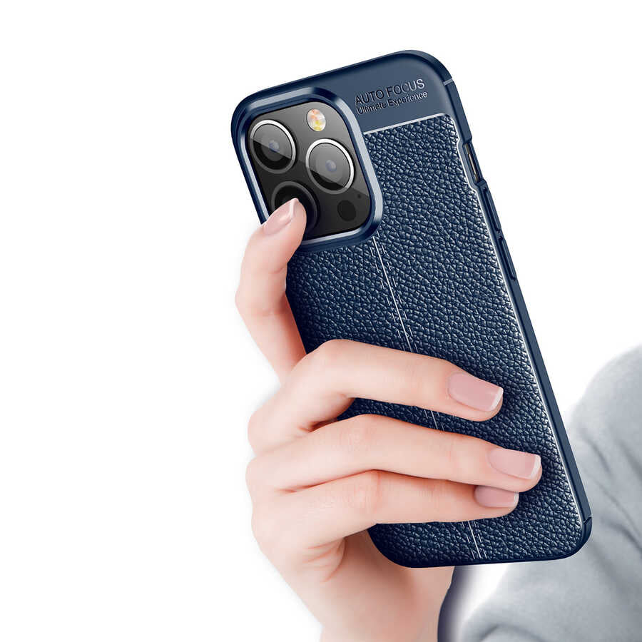 Apple iPhone 14 Pro Max Kılıf Zore Niss Silikon Kapak Lacivert