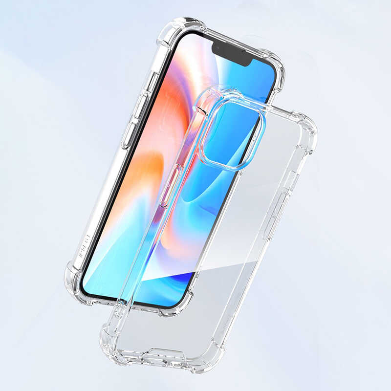 Apple iPhone 14 Pro Max Kılıf Zore Nitro Anti Shock Silikon Renksiz