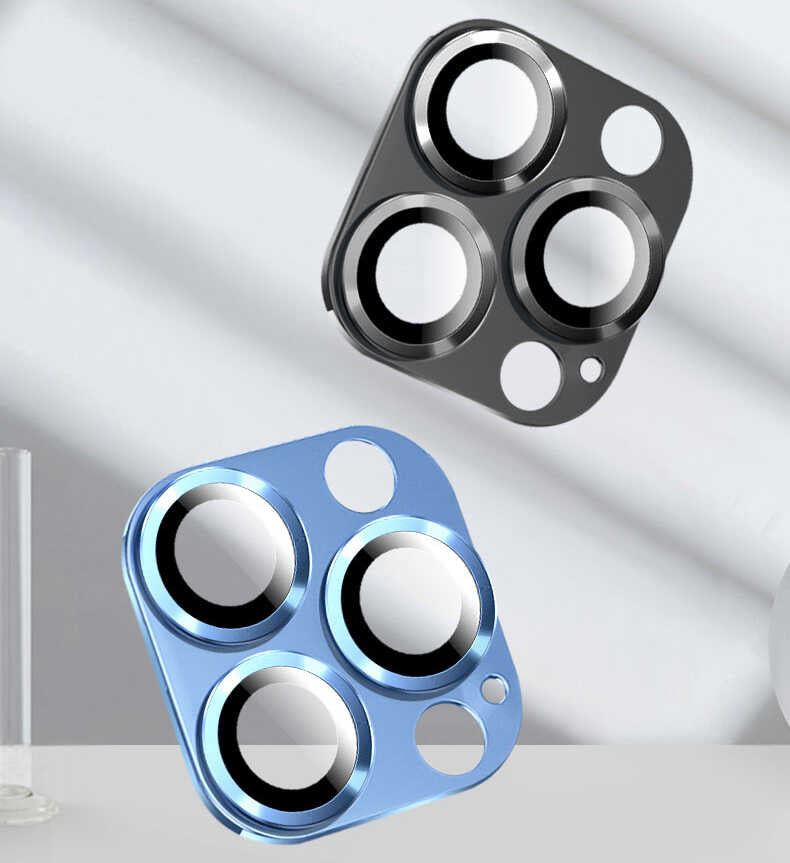 Apple iPhone 14 Pro Max Zore CL-03 Kamera Lens Koruyucu Mor