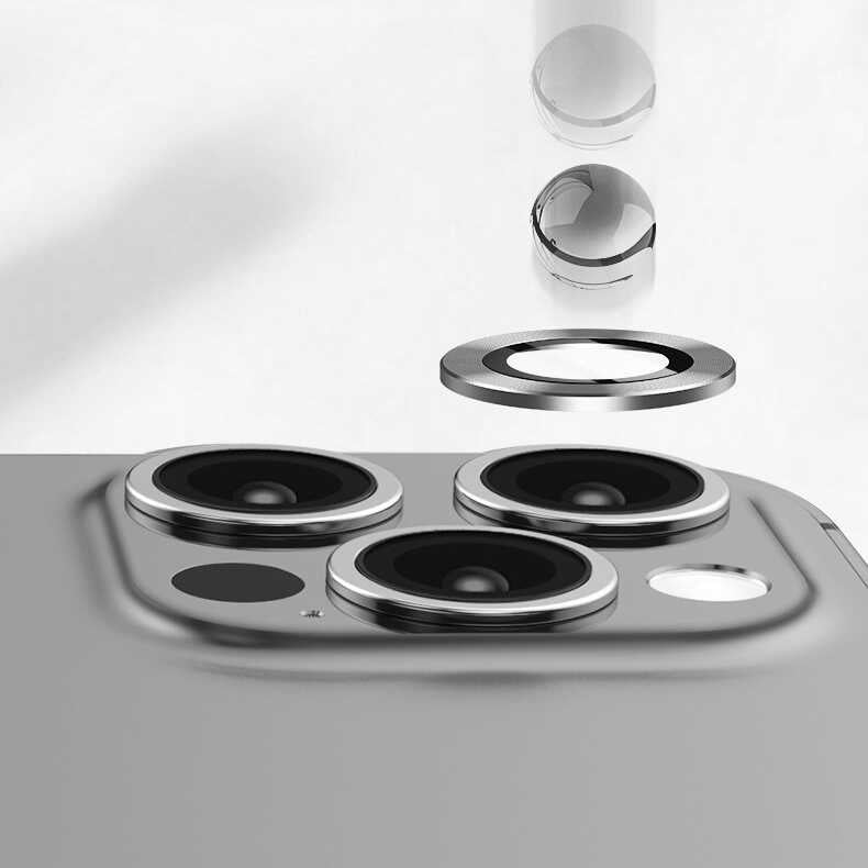 Apple iPhone 14 Pro Max Zore CL-07 Kamera Lens Koruyucu Koyu Yeşil