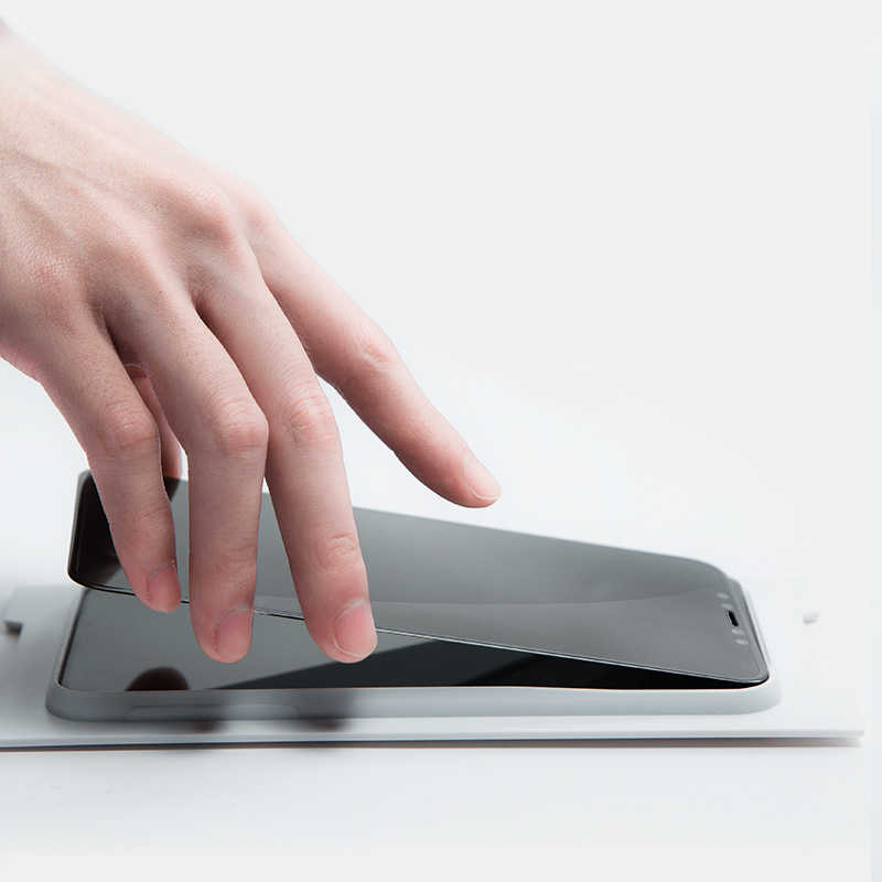 Apple iPhone 14 Pro Zore Kor Privacy Cam Ekran Koruyucu Siyah