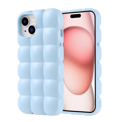 Apple iPhone 15 Kılıf Parlak Esnek Silikon Zore Dom Dom Kapak Lila