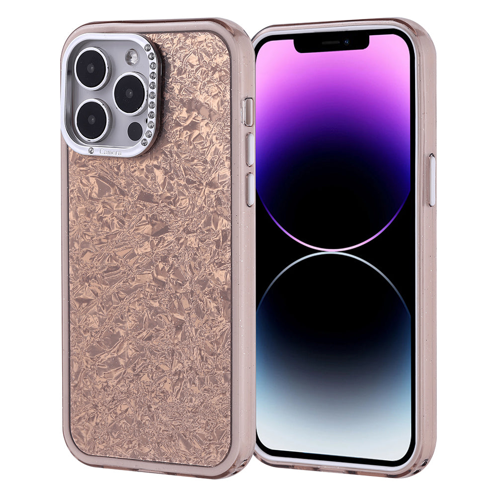 Apple iPhone 15 Kılıf Taşlı Tasarımlı Zore Kapi Kapak Pembe