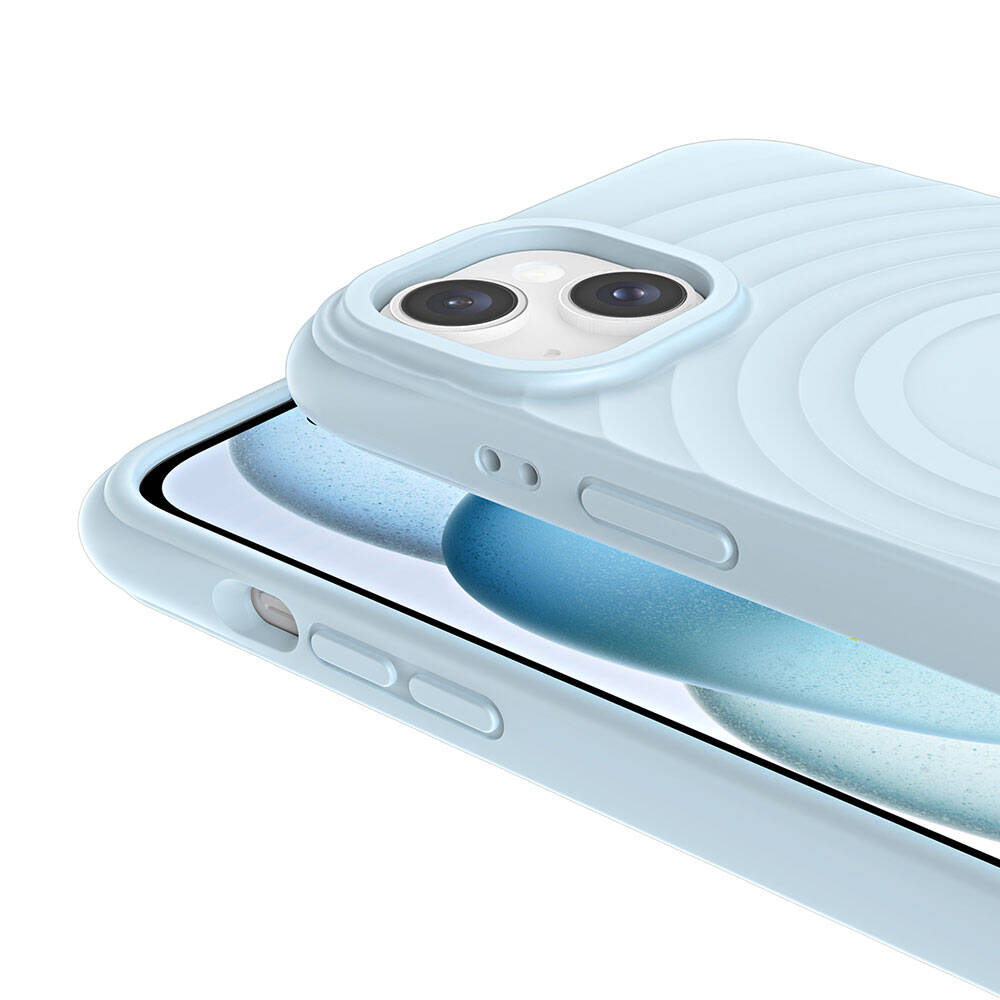 Apple iPhone 15 Plus M-safe Şarj Özellikli Airbagli Mat Görünümlü Zore Hepi Kapak Lila