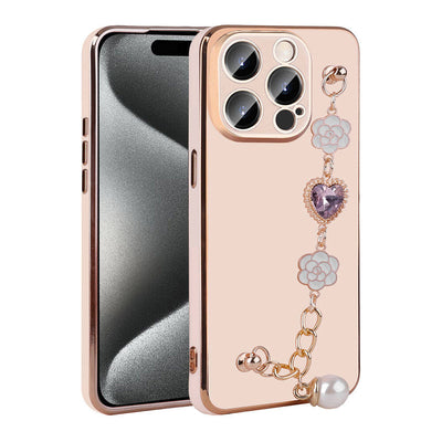 Apple iPhone 15 Pro Kılıf El Tutamaçlı Kamera Korumalı Zore Taka Silikon Kapak Siyah