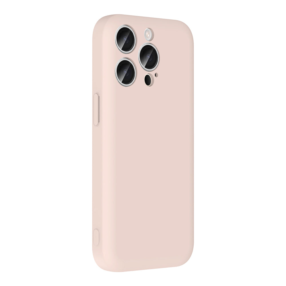 Apple iPhone 15 Pro Kılıf Kamera Korumalı Kartlık Hazneli Zore Vitra Kapak Pembe