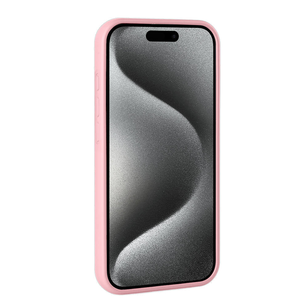 Apple iPhone 15 Pro Kılıf Parlak Taşlı Tasarım Zore Pırlanta Kapak Lila