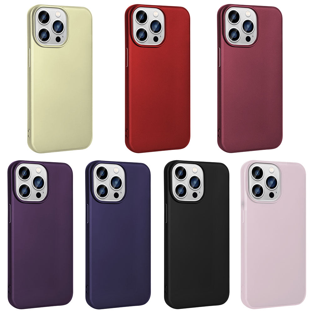 Apple iPhone 15 Pro Kılıf Zore Premier Silikon Kapak Derin Mor