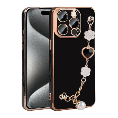 Apple iPhone 15 Pro Max Kılıf El Tutamaçlı Kamera Korumalı Zore Taka Silikon Kapak Mor