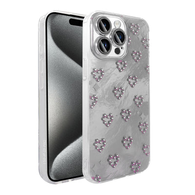 Apple iPhone 15 Pro Max Kılıf Kamera Korumalı Figürlü Zore Ponti Silikon Kapak Açık Mavi