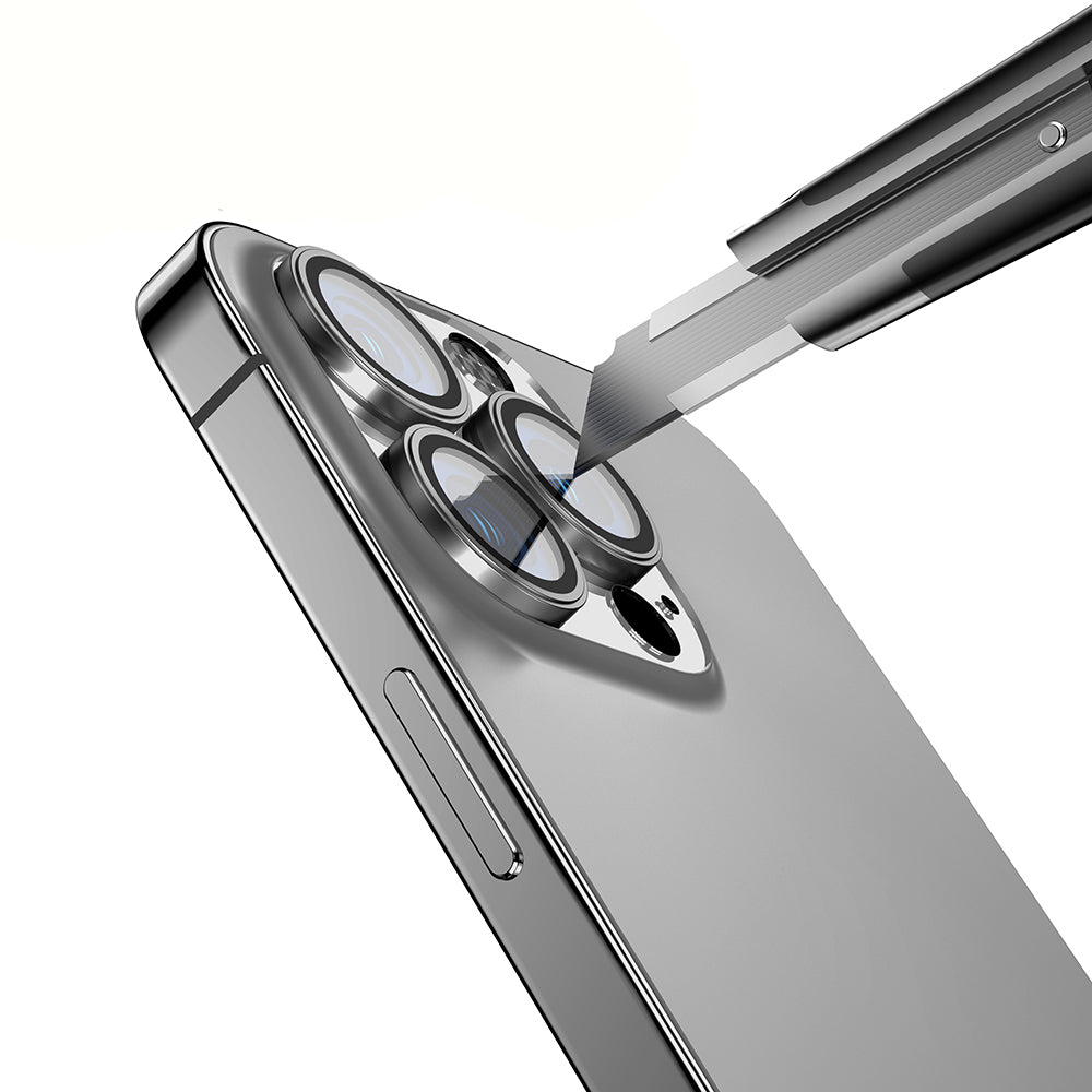 Apple iPhone 15 Pro Max Zore Mikro Kamera Lens Koruyucu Siyah