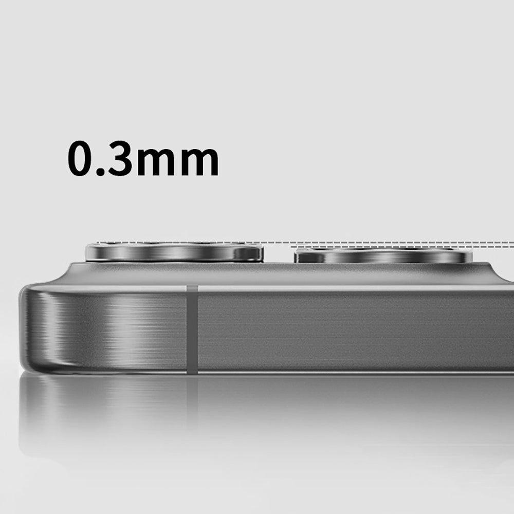 Apple iPhone 15 Pro Max Zore Mikro Kamera Lens Koruyucu Siyah