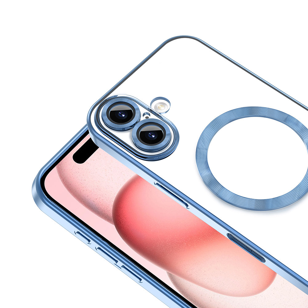 Apple iPhone 16 Kılıf Kamera Korumalı M-safe Wireless Şarj Özellikli Zore Demre Kapak Yeşil