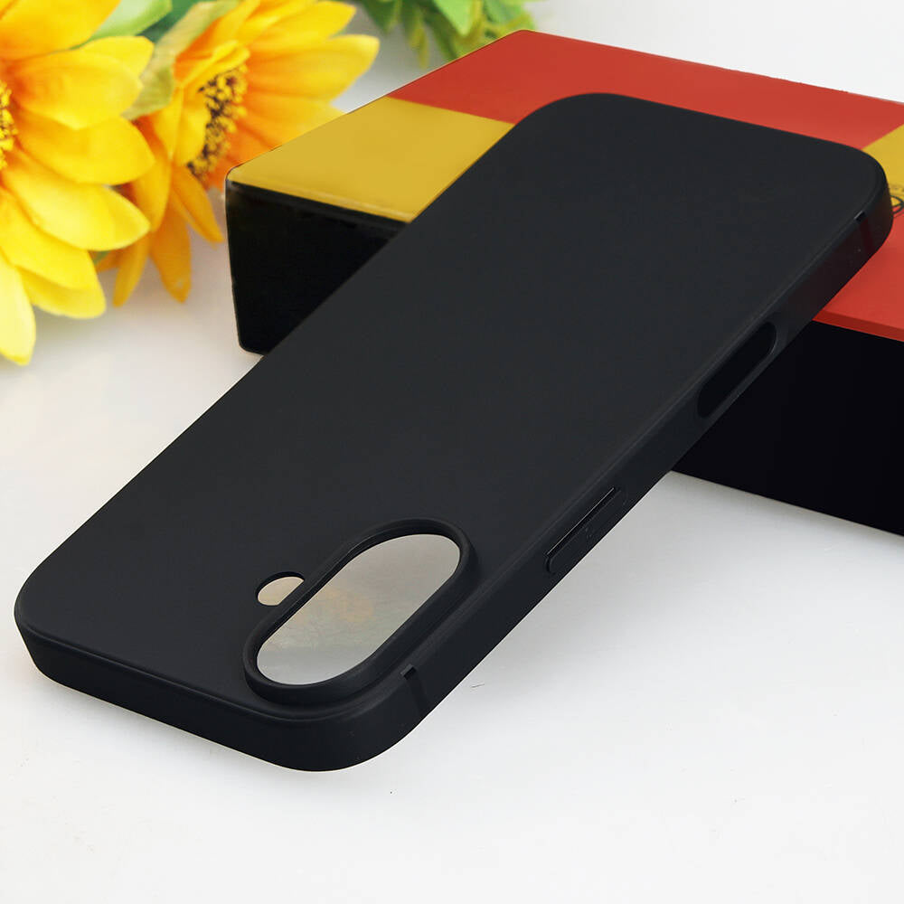 Apple iPhone 16 Kılıf Zore İmax Silikon Siyah