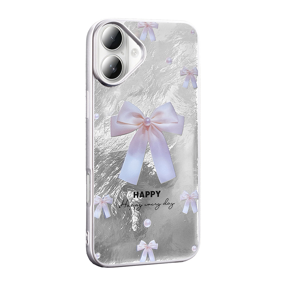 Apple iPhone 16 Plus Kılıf Desenli Zore Mep Kapak İncili Fiyonk